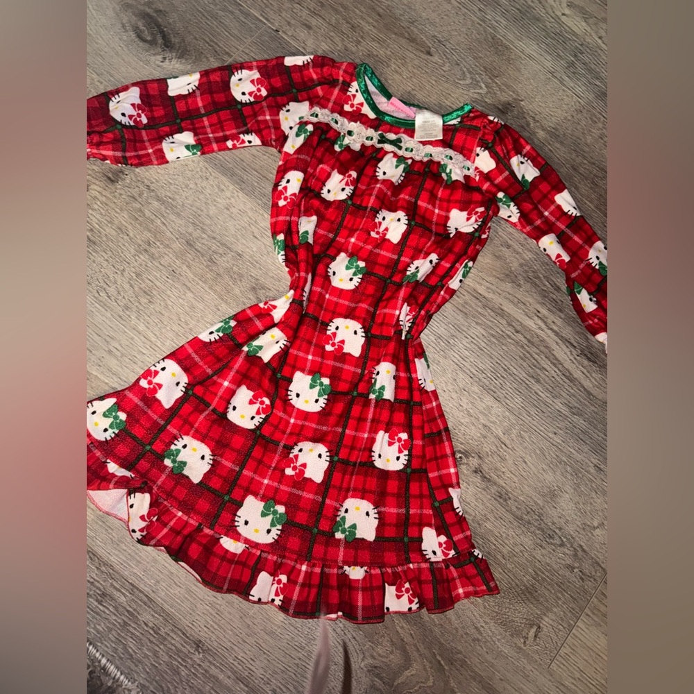 Rare 2013 Red and white Hello Kitty plaid dress